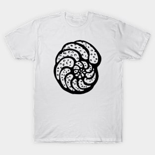 Foraminifera Planulina Black T-Shirt